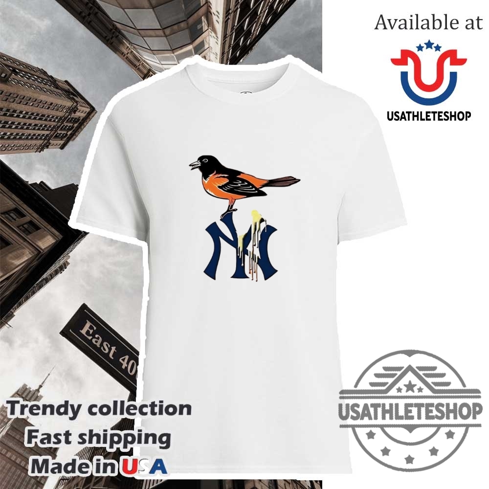 "Support Your NBA Team All Year: Warriors, Nuggets, Celtics, Cavs, Thunder" 21 Baltimore Oriole On Dripping New York Yankees Logo Shirt A Unique Yankees Tribute