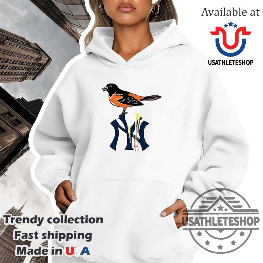 Baltimore Oriole On Dripping New York Yankees Logo Shirt A Unique Yankees Tribute 4 Baltimore Oriole on Dripping New York Yankees Logo Shirt – A Unique Yankees Tribute