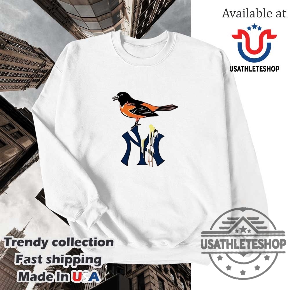 Baltimore Oriole On Dripping New York Yankees Logo Shirt A Unique Yankees Tribute 5 Baltimore Oriole on Dripping New York Yankees Logo Shirt – A Unique Yankees Tribute