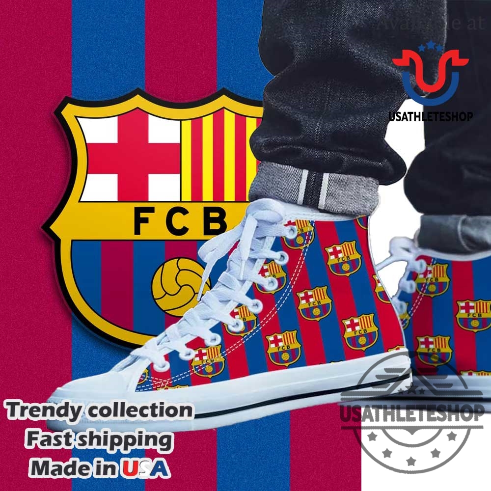 "Must-Have Team Sneakers for True Fans: FC Barcelona, Carolina Hurricanes & More" 7 Fc Barcelona High Top Sneakers Fcb Converse Style Soccer Fan Shoes