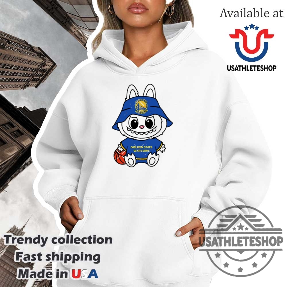 Labubu Golden State Warriors Basketball Cartoon Style Graphic Shirt 4 Labubu Golden State Warriors Basketball Cartoon Style Graphic Shirt