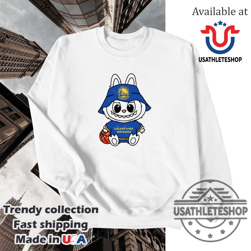 Labubu Golden State Warriors Basketball Cartoon Style Graphic Shirt 5 Labubu Golden State Warriors Basketball Cartoon Style Graphic Shirt