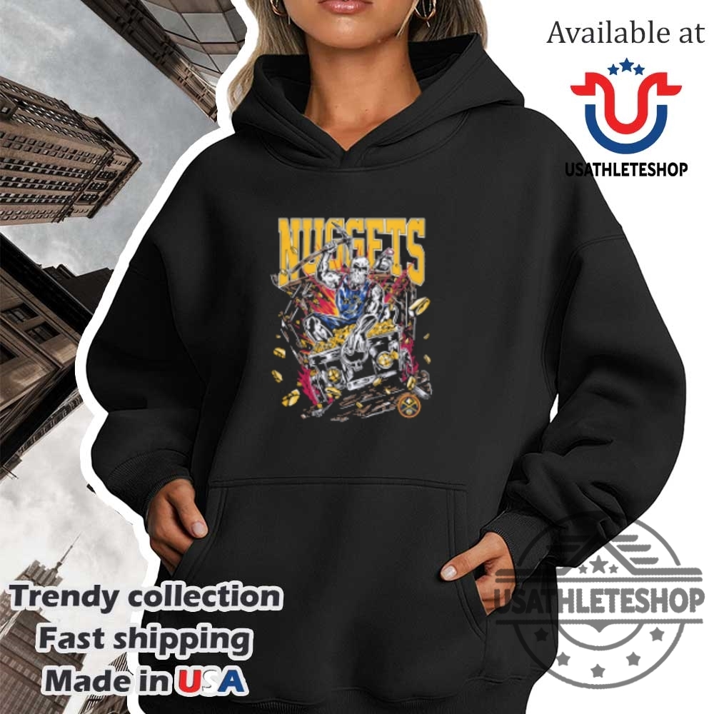Denver Nuggets Warren Lotas Skeleton Tee Gold Fury Nba Graphic Tshirt 4 Denver Nuggets Warren Lotas Skeleton Tee – Gold Fury NBA Graphic T-Shirt