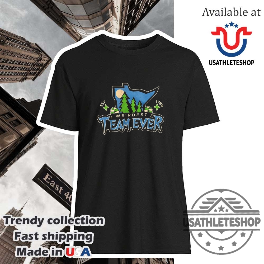 "Top Trending NBA and MLB Graphic Tees: Ultimate Must-Have Collection" 15 Minnesota Timberwolves Weirdest Team Ever Since 1989 Retro Nba Tshirt