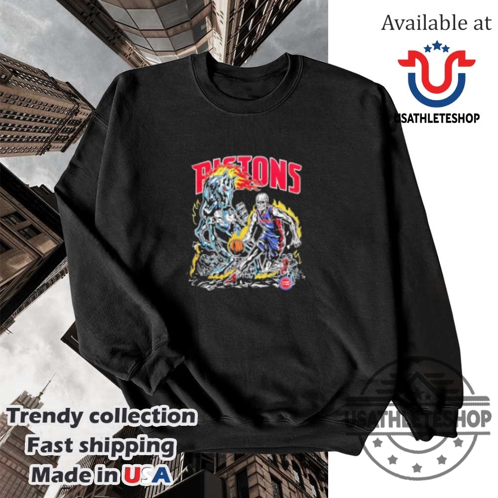 Detroit Pistons Warren Lotas Skeleton Tee Horsepower Nba Graphic Shirt 5 Detroit Pistons Warren Lotas Skeleton Tee – Horsepower NBA Graphic Shirt