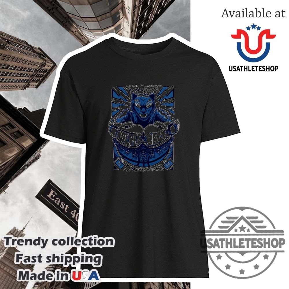 "Top Trending NBA and MLB Graphic Tees: Ultimate Must-Have Collection" 19 Minnesota Timberwolves 2025 Playoffs Wolves Back Boxing Mascot Tshirt