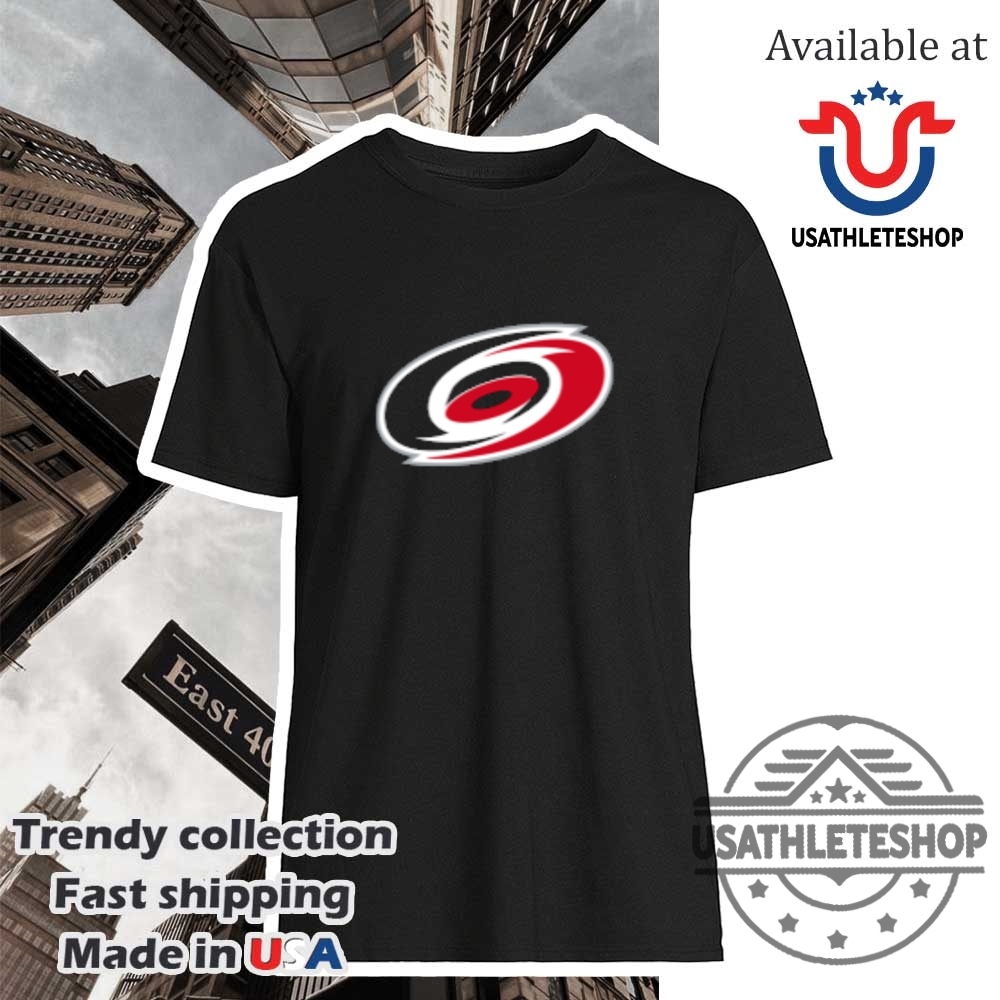 "Top 2025 Carolina Hurricanes and Capitals Stanley Cup T-shirts" 6 Carolina Hurricanes Black Logo Tshirt Classic Nhl Team Emblem Tee For Fans