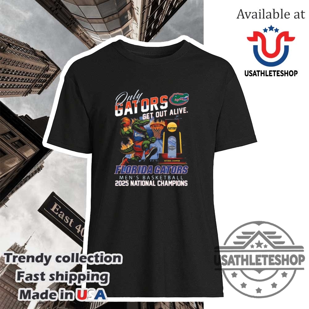 "Top 2025 Carolina Hurricanes and Capitals Stanley Cup T-shirts" 16 Florida Gators 2025 National Champions Tshirt Only Gators Get Out Alive Ncaa Football Tee