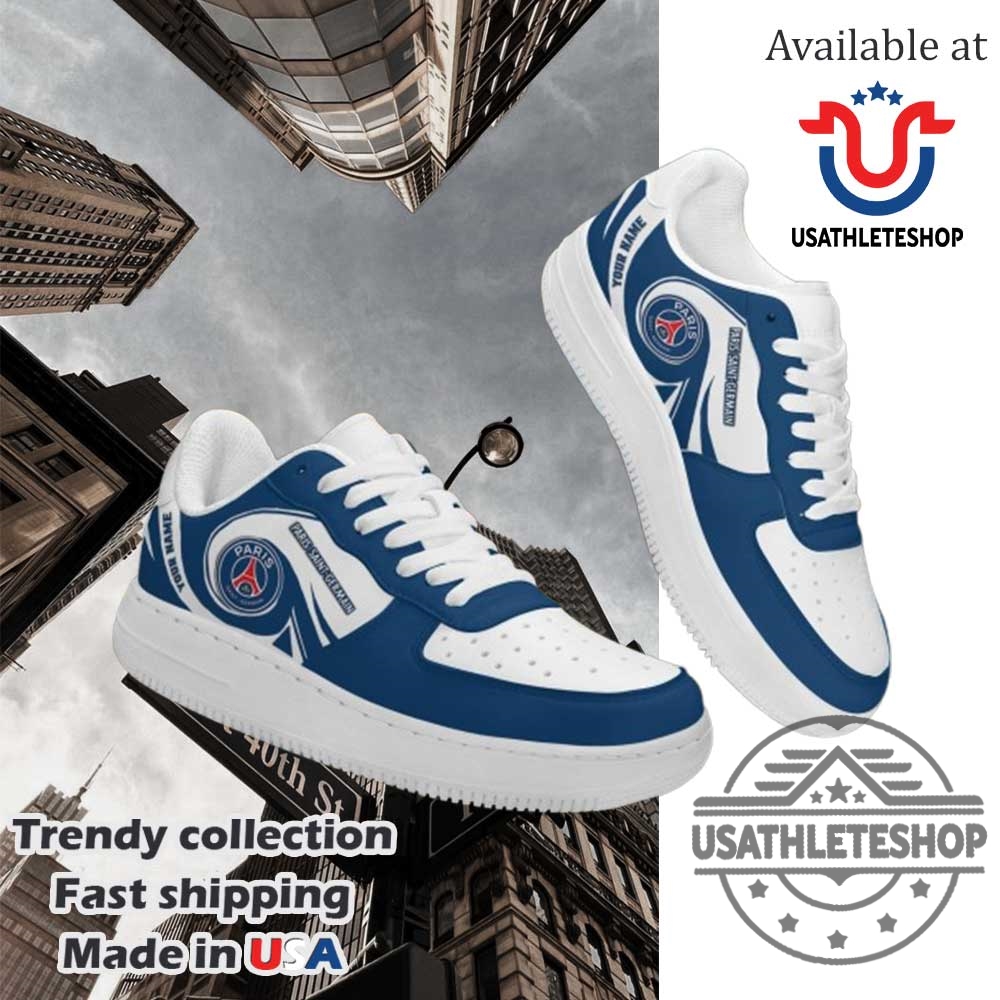 Paris Saintgermain Air Force Sneakers Personalized Name Gift Ideas For Fans 4 Paris Saint-Germain Air Force Sneakers Personalized Name Gift Ideas For Fans