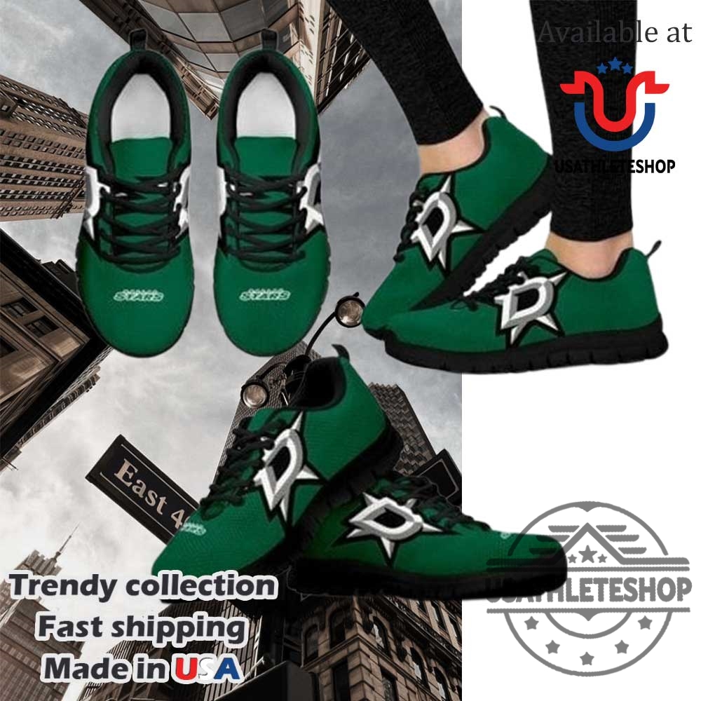 Nhl Dallas Stars Running Shoes Black Sole 3 NHL Dallas Stars Running Shoes Black Sole