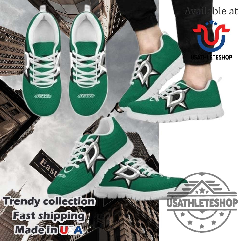 Nhl Dallas Stars Running Shoes White Sole 3 NHL Dallas Stars Running Shoes White Sole