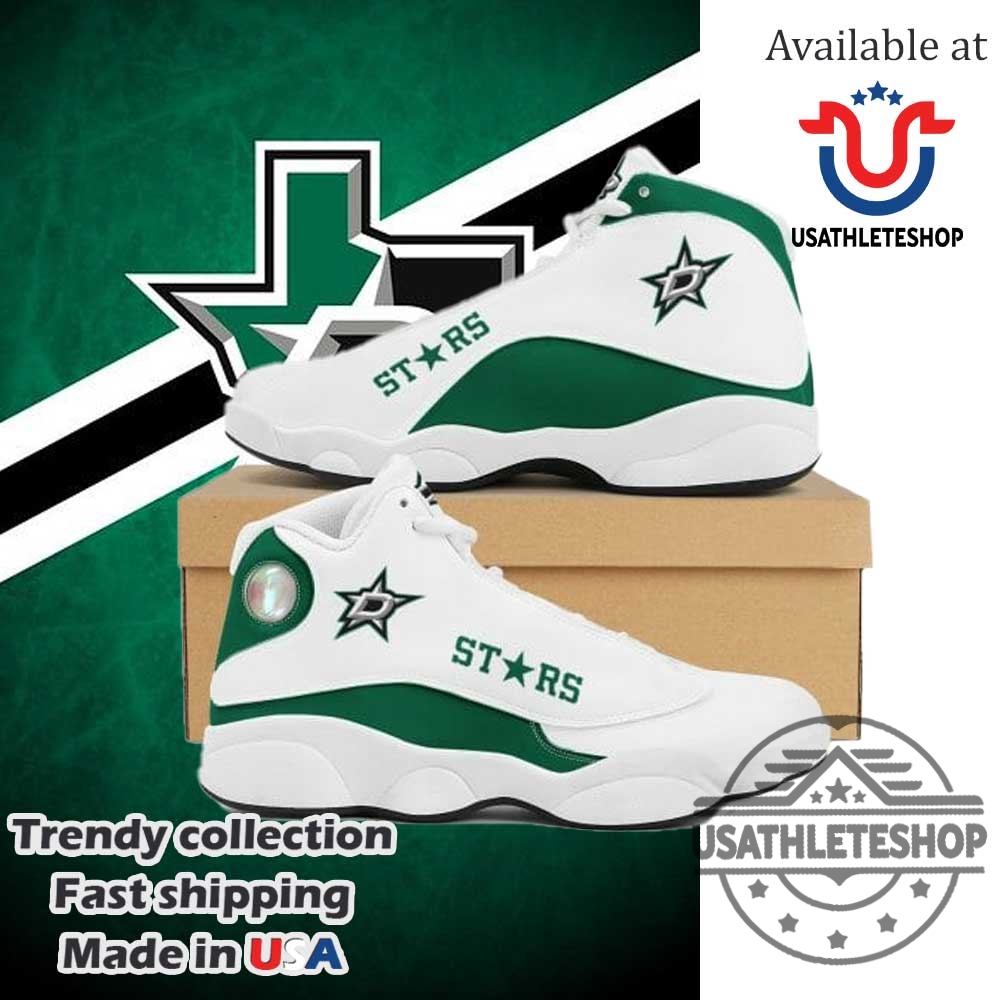 "Top NHL Fan Shoes for Oilers and Golden Knights Enthusiasts" 11 Dallas Stars Air Jordan 13 Style Sneakers Custom Nhl Fan Shoes For Men And Women