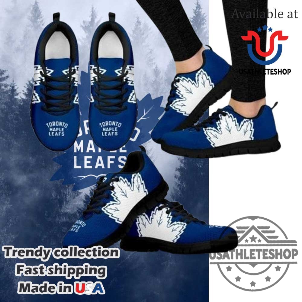 "Top NHL Fan Shoes for Oilers and Golden Knights Enthusiasts" 12 Nhl Toronto Maple Leafs Running Shoes Black Sole