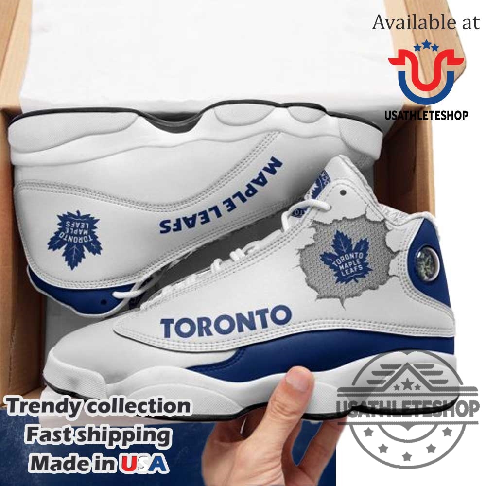 Toronto Maple Leafs Air Jordan 13 Style Sneakers Custom Nhl Fan Shoes For Men And Women 5 Toronto Maple Leafs Air Jordan 13 Style Sneakers – Custom NHL Fan Shoes for Men and Women