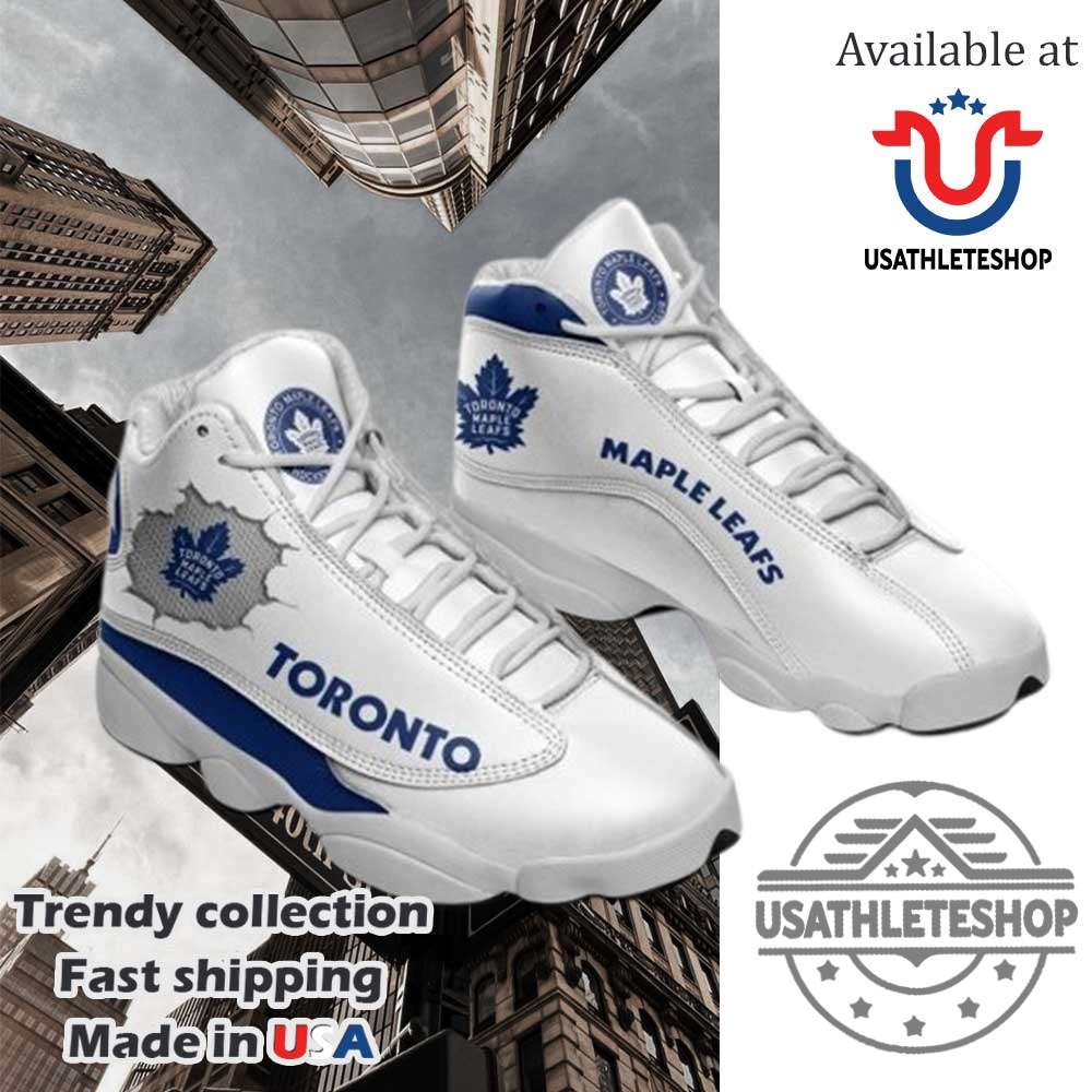 Toronto Maple Leafs Air Jordan 13 Style Sneakers Custom Nhl Fan Shoes For Men And Women 7 Toronto Maple Leafs Air Jordan 13 Style Sneakers – Custom NHL Fan Shoes for Men and Women