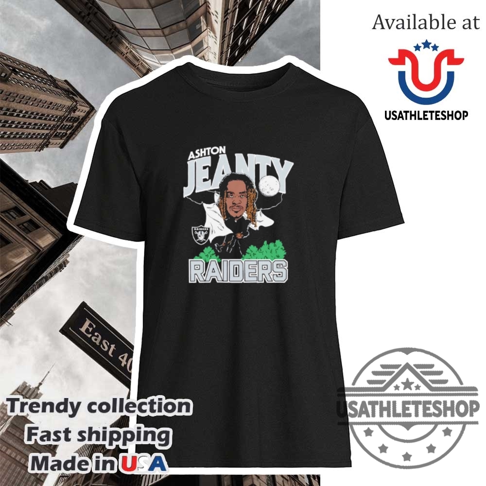 "Top Trendy Sports Fan Shirts for NFL, NHL, and MLB 2025" 2 Ashton Jeanty Las Vegas Raiders 2025 Nfl Draft Caricature Player Graphic Shirt