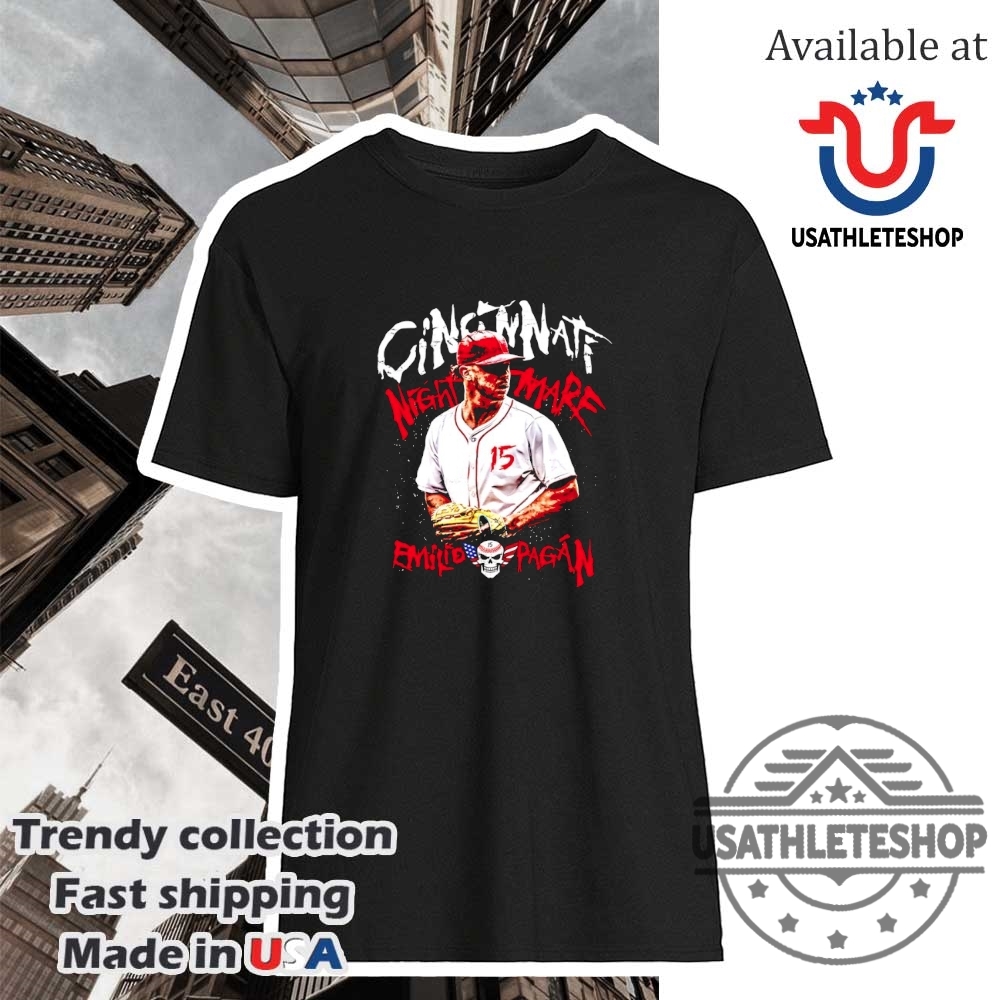 "Top Trendy Sports Fan Shirts for NFL, NHL, and MLB 2025" 5 Emilio Pagán The Cincinnati Nightmare Reds Shirt Mlb Pitcher Fan Tee