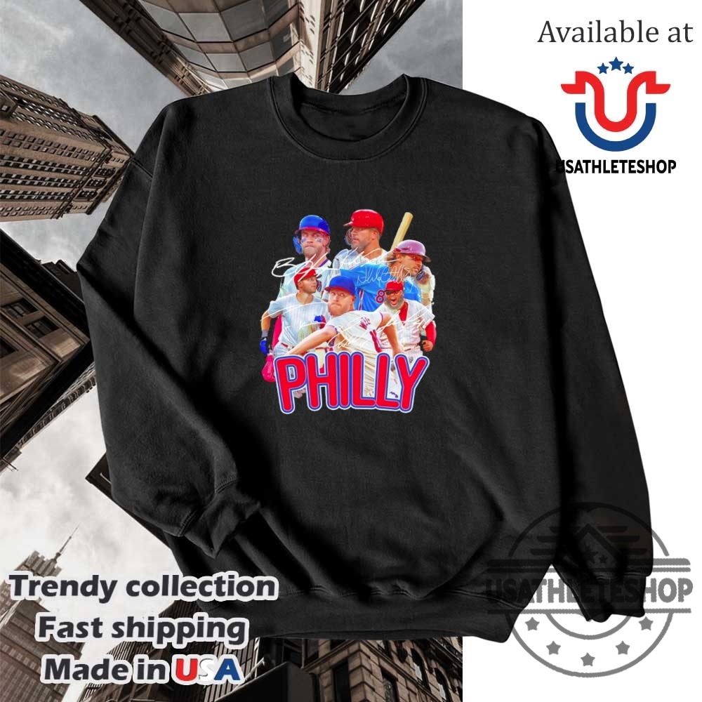 Philadelphia Phillies Signatures Shirt Official Mlb Player Autograph Tee 5 Philadelphia Phillies Signatures Shirt – Official MLB Player Autograph Tee