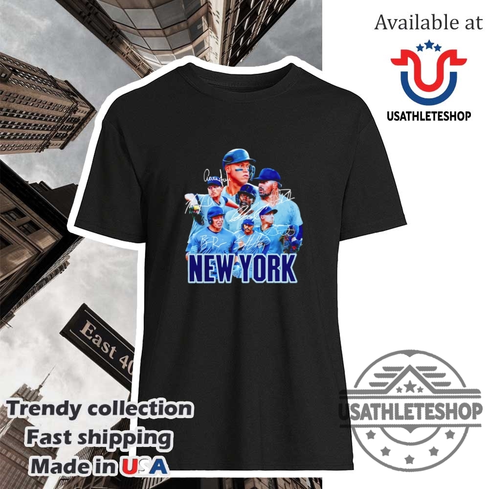 "Top Trendy Sports Fan Shirts for NFL, NHL, and MLB 2025" 17 New York Yankees Signatures Shirt Official Mlb Player Autograph Tee