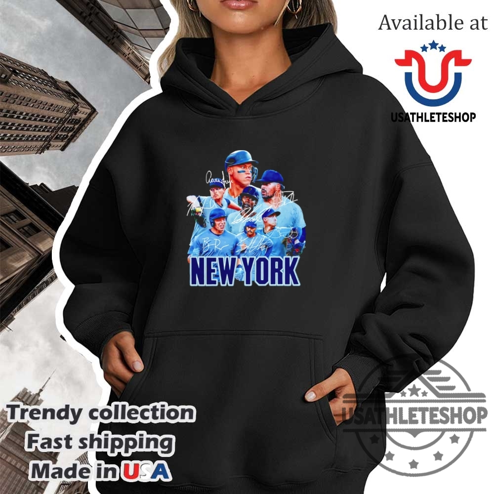 New York Yankees Signatures Shirt Official Mlb Player Autograph Tee 4 New York Yankees Signatures Shirt – Official MLB Player Autograph Tee