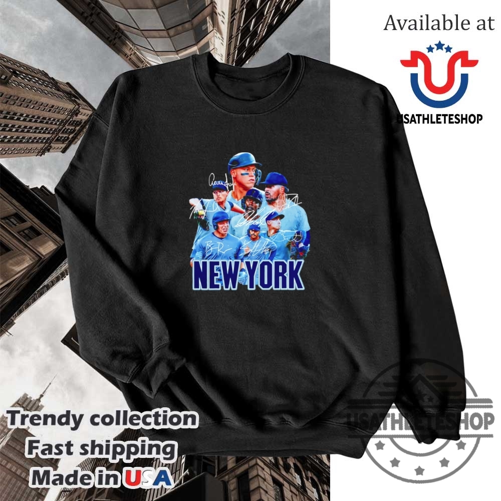 New York Yankees Signatures Shirt Official Mlb Player Autograph Tee 5 New York Yankees Signatures Shirt – Official MLB Player Autograph Tee