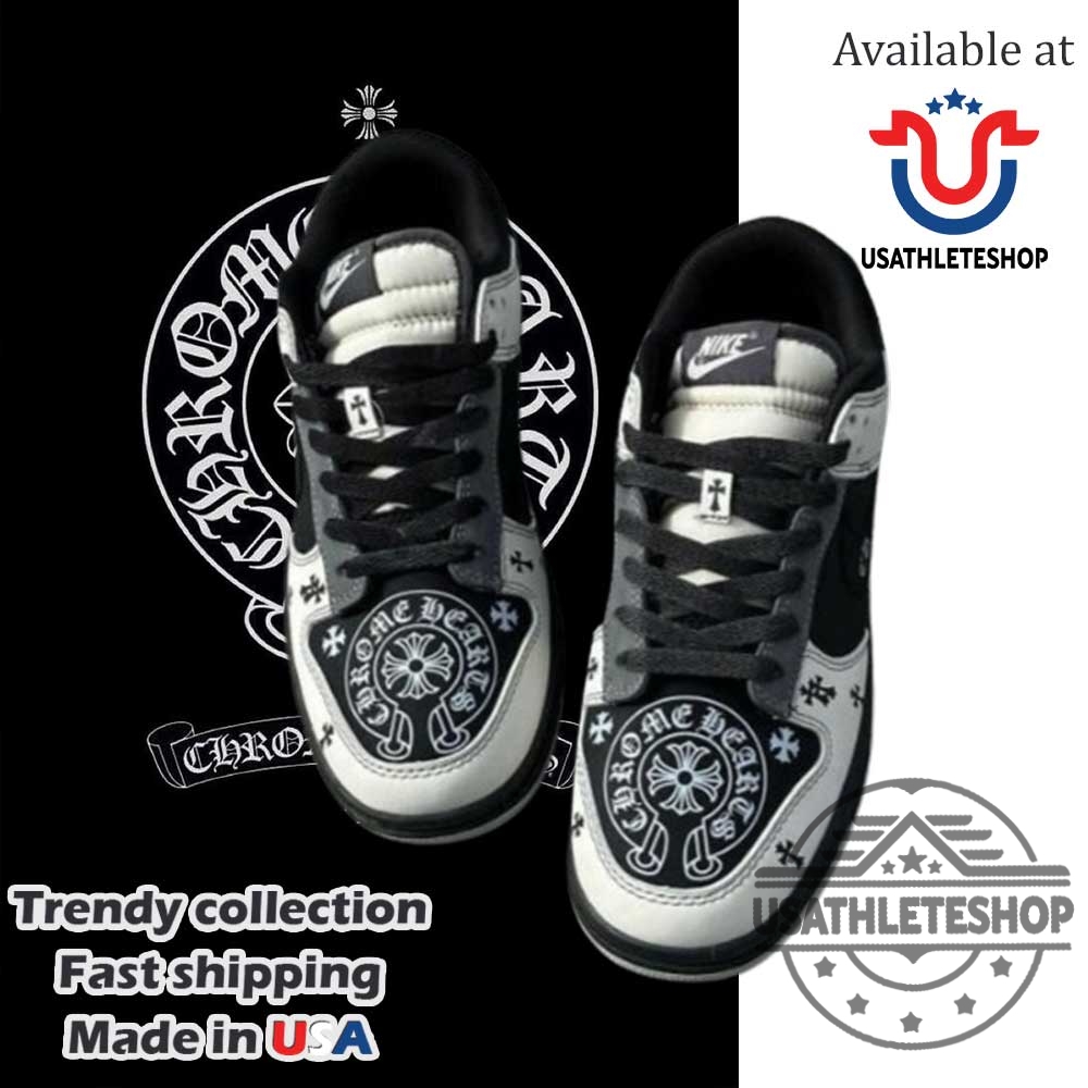 Chrome Hearts Air Force 1 Black White Sneakers Gothic Cross Streetwear Shoes 5 Chrome Hearts Air Force 1 Black White Sneakers – Gothic Cross Streetwear Shoes