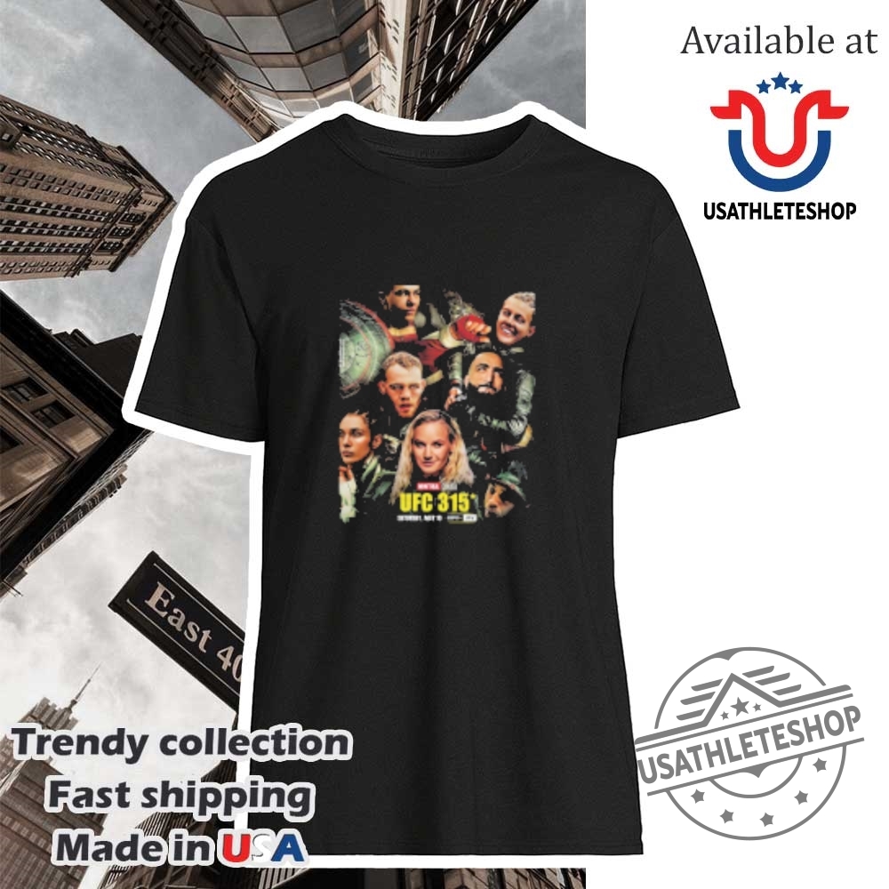 "Top 2025 Fan Tees: NBA, NFL, WWE, and More Apparel" 7 Ufc 315 X Avengers Thunderbolts 2025 Montreal May 10Th Shirt