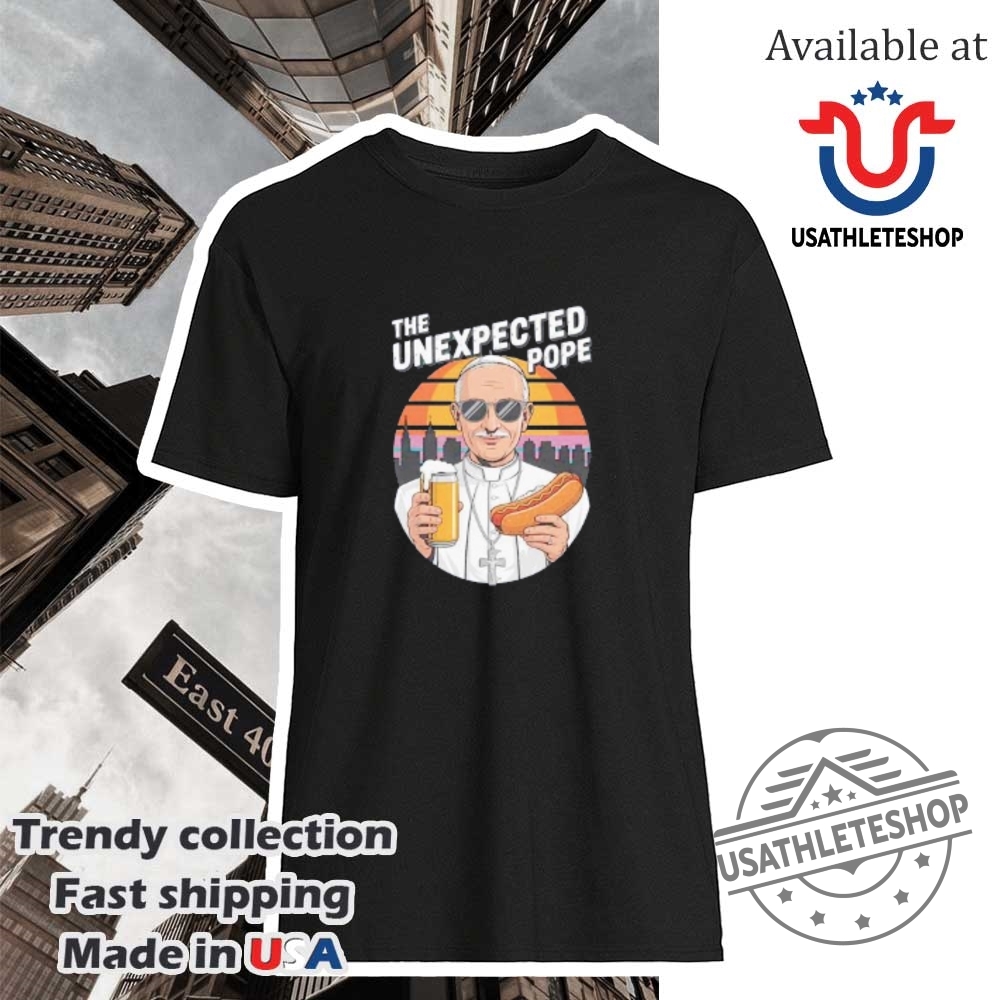 "Top 2025 Fan Tees: NBA, NFL, WWE, and More Apparel" 18 The Unexpected Pope Leo Xiv Chicago Beer And Hot Dog Tshirts