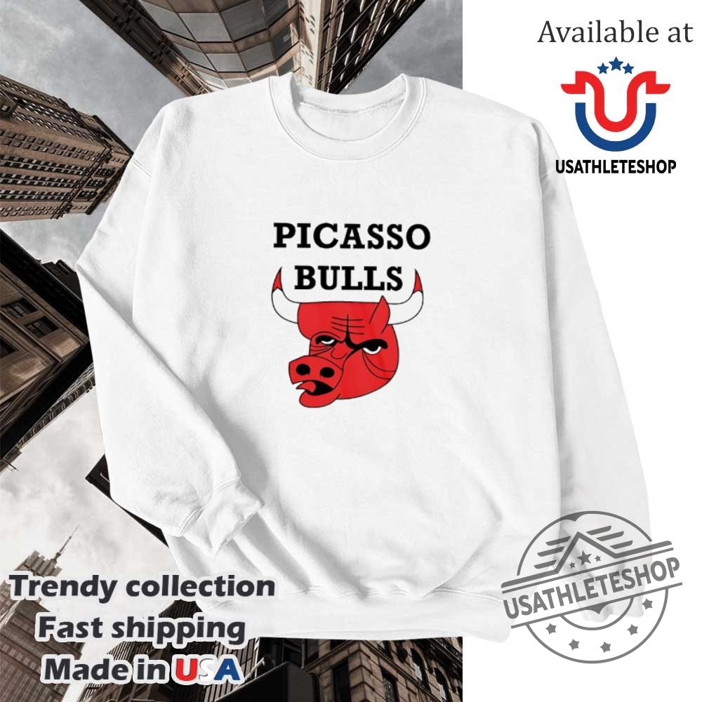 Picasso Bulls Logo Parody Meme Tshirt Abstract Art Style 5 Picasso Bulls Logo Parody Meme T-Shirt – Abstract Art Style