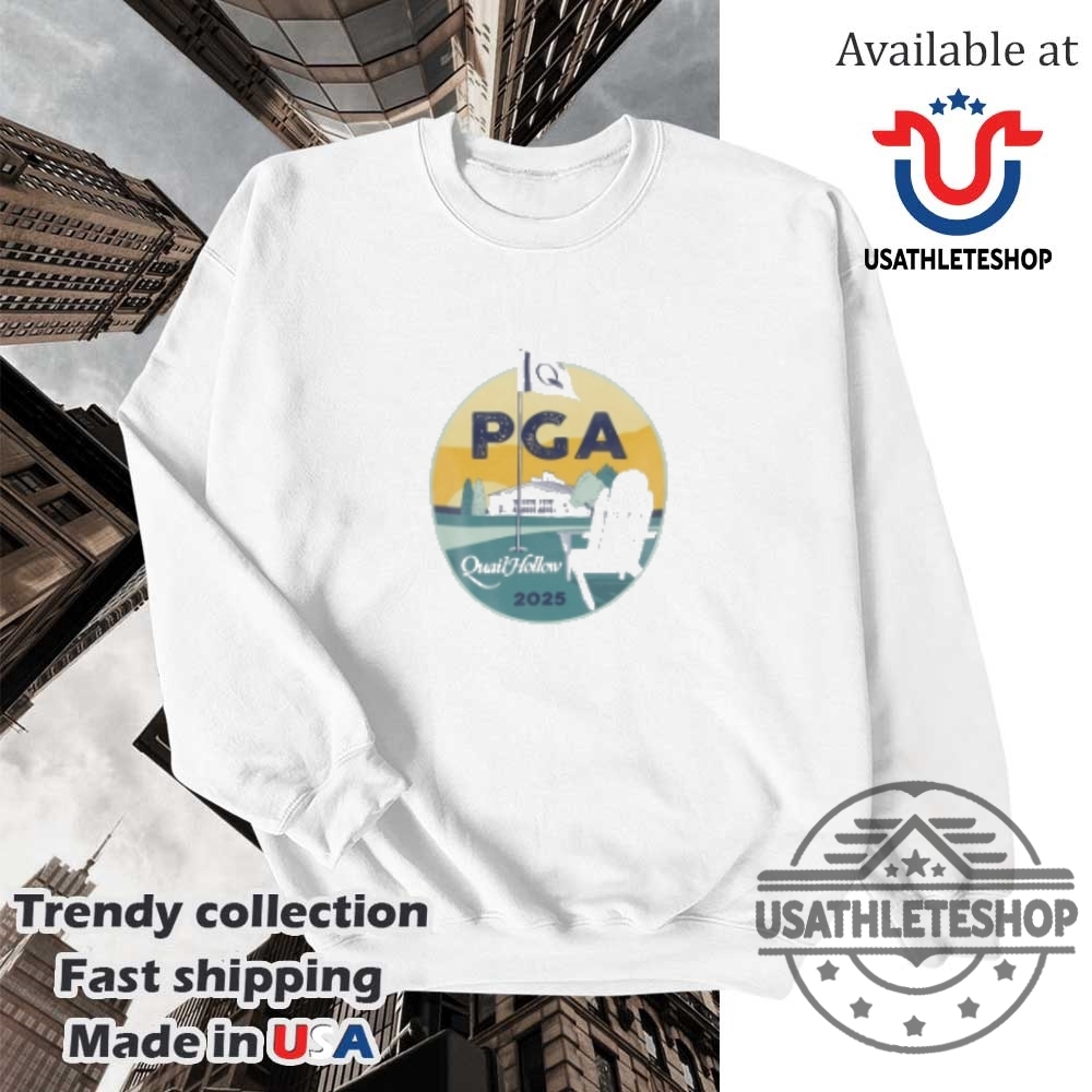 2025 Pga Quail Hollow Chair Tshirt Golf Tournament Souvenir Tee 5 2025 PGA Quail Hollow Chair T-Shirt – Golf Tournament Souvenir Tee