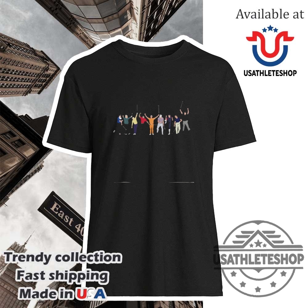 "Top 2025 PGA Championship Quail Hollow T-Shirts for Golf Fans" 9 Legendary Golf Moments Tshirt Minimalist Golfer Celebration Tee