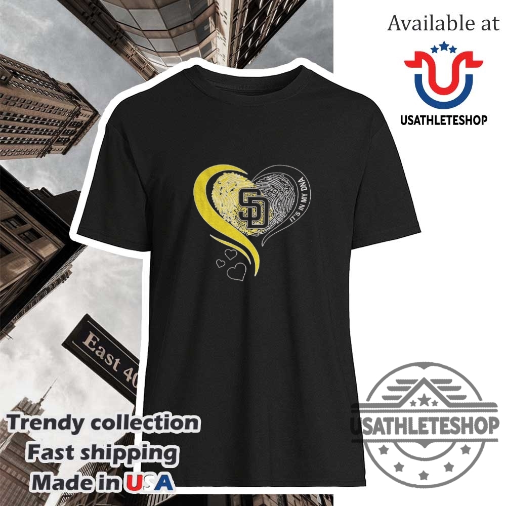 "Top 2025 PGA Championship Quail Hollow T-Shirts for Golf Fans" 18 San Diego Padres Dna Heart Tshirt Its In My Blood Baseball Tee