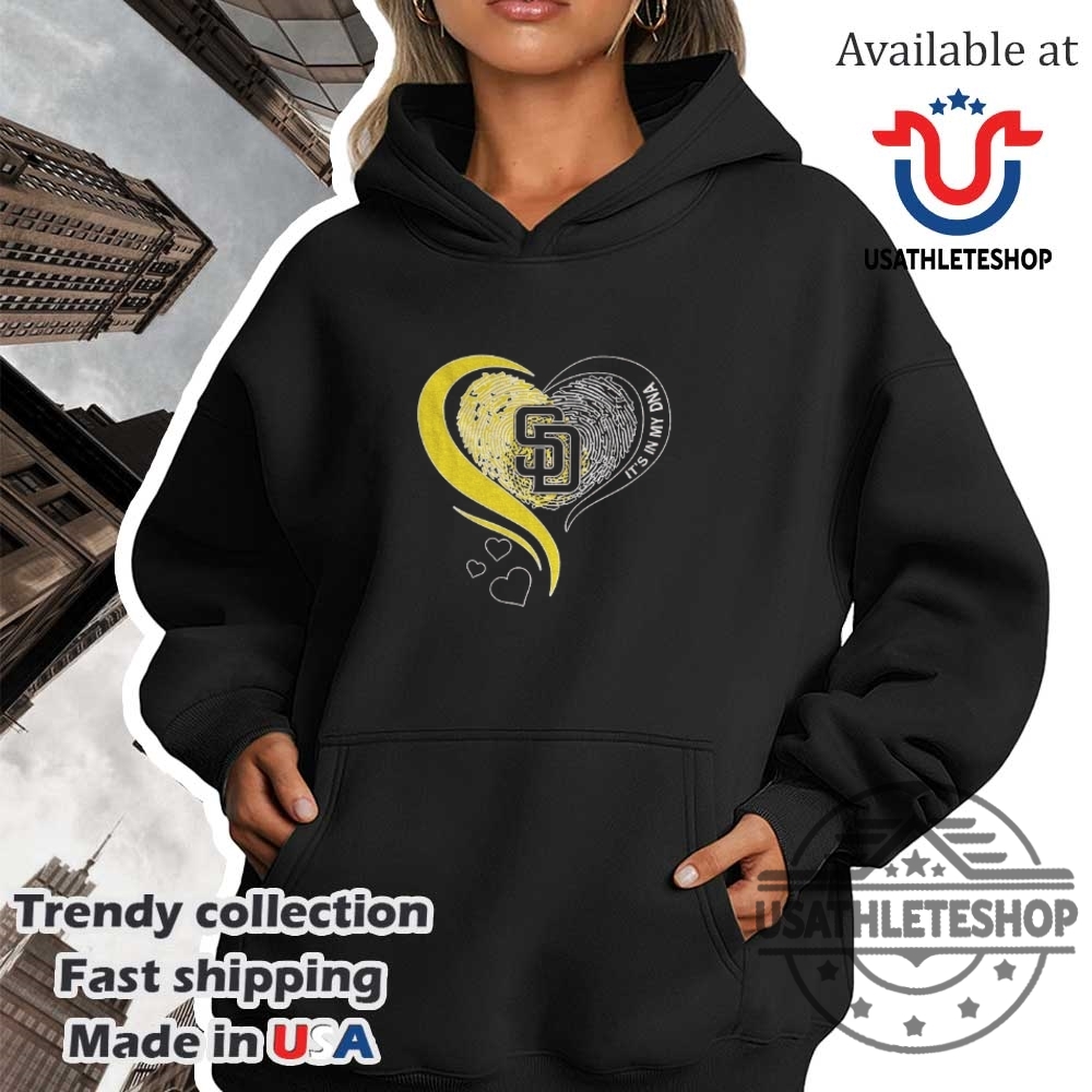 San Diego Padres Dna Heart Tshirt Its In My Blood Baseball Tee 4 San Diego Padres DNA Heart T-Shirt – It’s In My Blood Baseball Tee