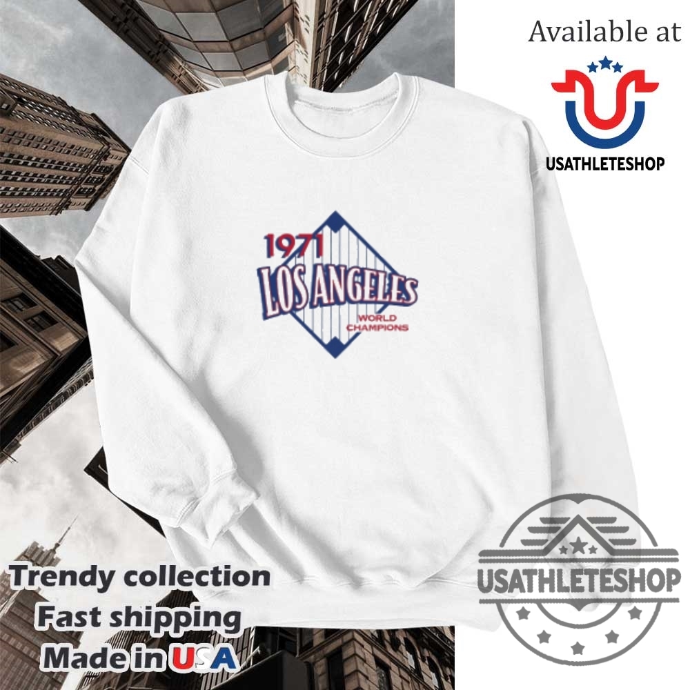 Los Angeles Dodgers World Champions 1971 Tshirt Classic Throwback Tee 5 Los Angeles Dodgers World Champions 1971 T-Shirt – Classic Throwback Tee