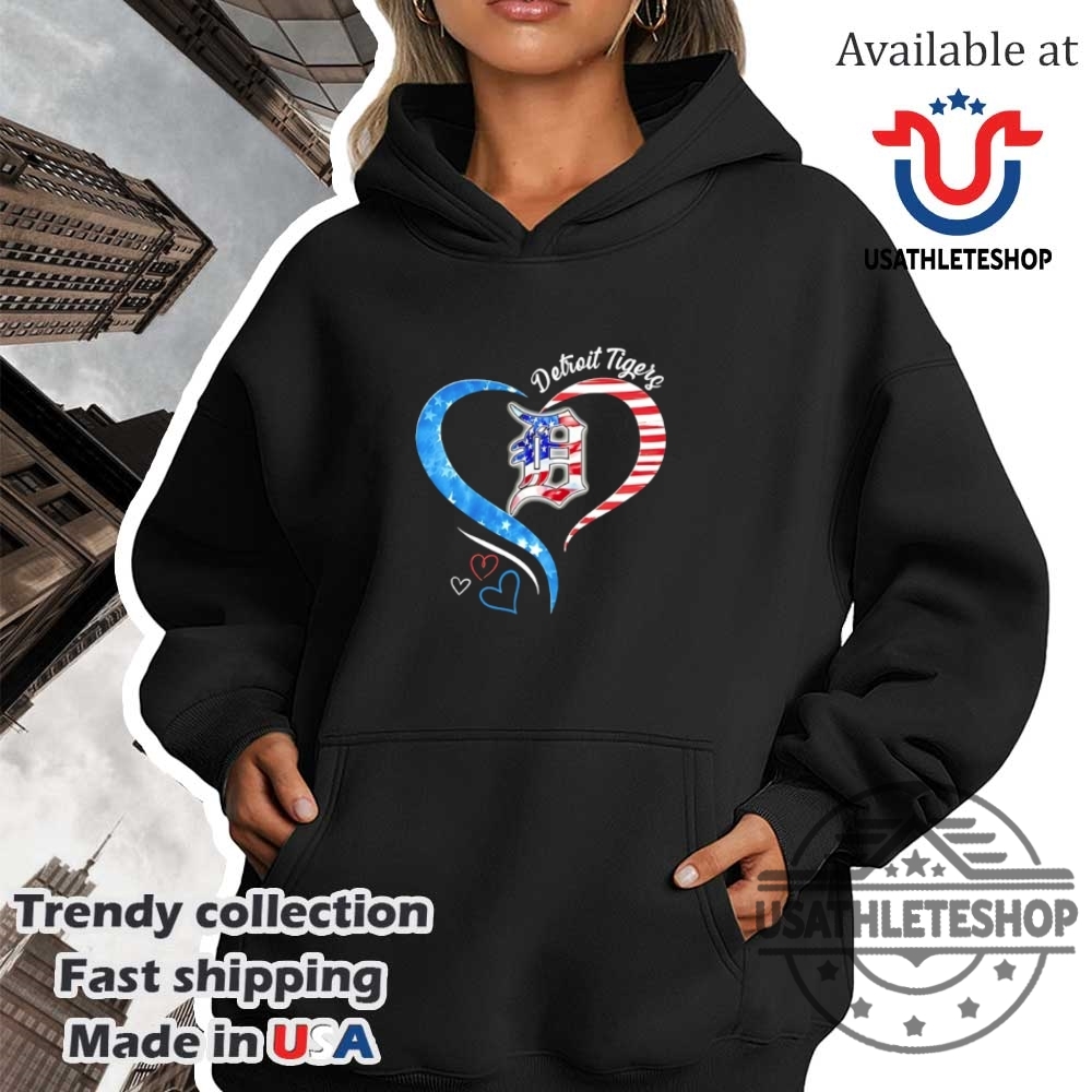 Detroit Tigers Usa Heart Flag Shirt 4 Detroit Tigers USA heart flag shirt