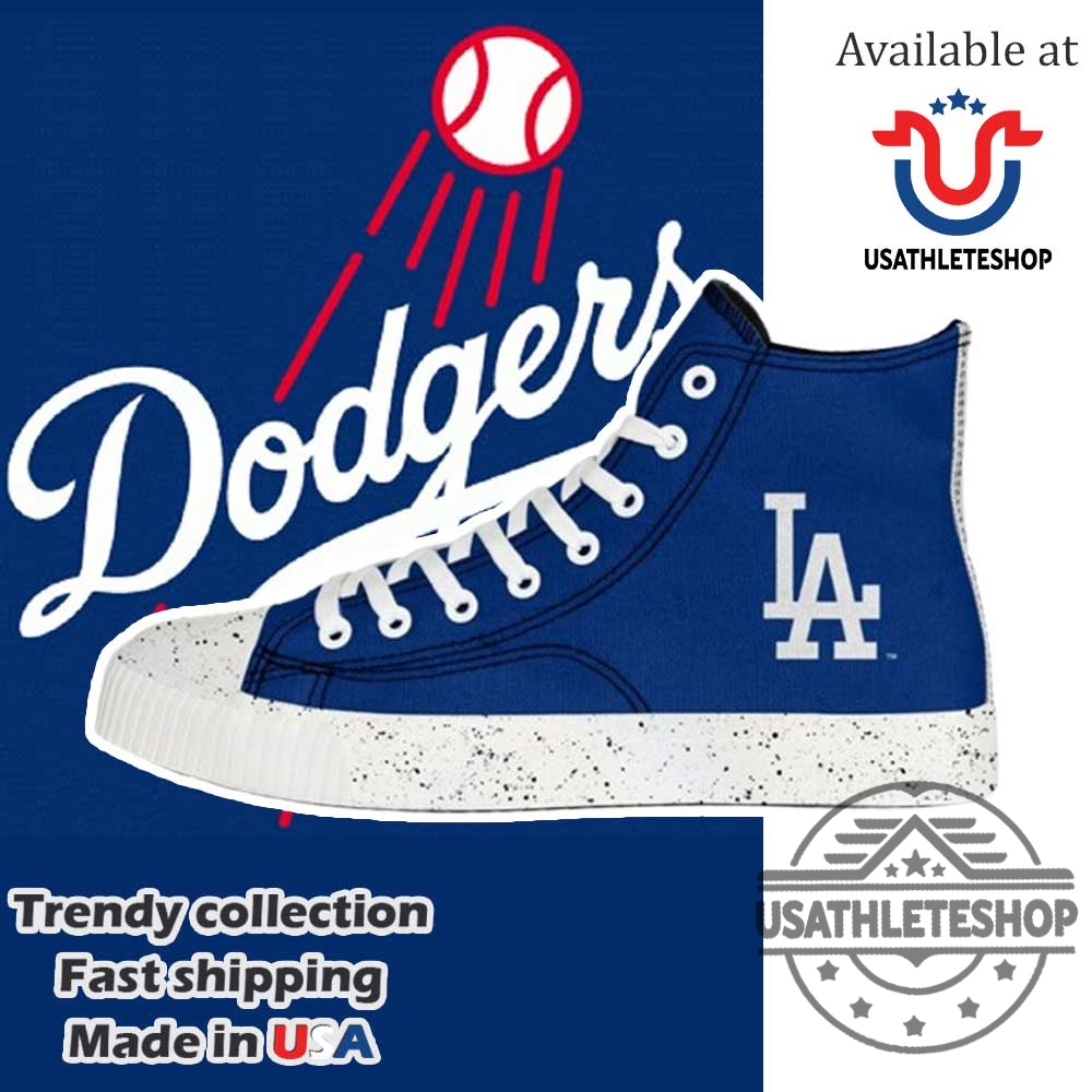 Step Up Your Game: Custom MLB Sneakers for Mets and Dodgers Fans 6 Los Angeles Dodgers High Top Canvas Sneakers Classic Blue Mlb Fan Footwear