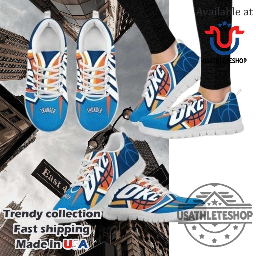 Oklahoma City Thunder Running Shoes White Sole Nba Fan Sneakers For Men Women 3 Oklahoma City Thunder Running Shoes – White Sole NBA Fan Sneakers for Men Women