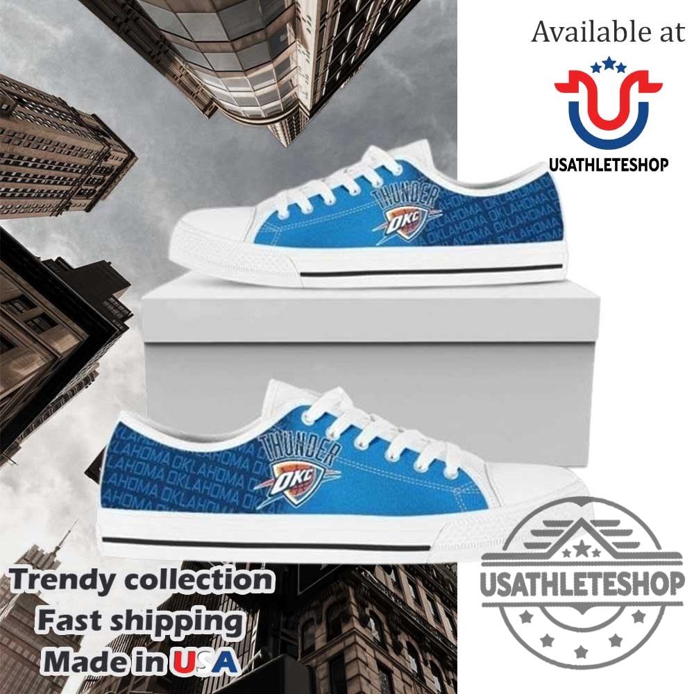 Nba Oklahoma City Thunder Low Top Shoes White Sole 3 NBA Oklahoma City Thunder Low Top Shoes White Sole