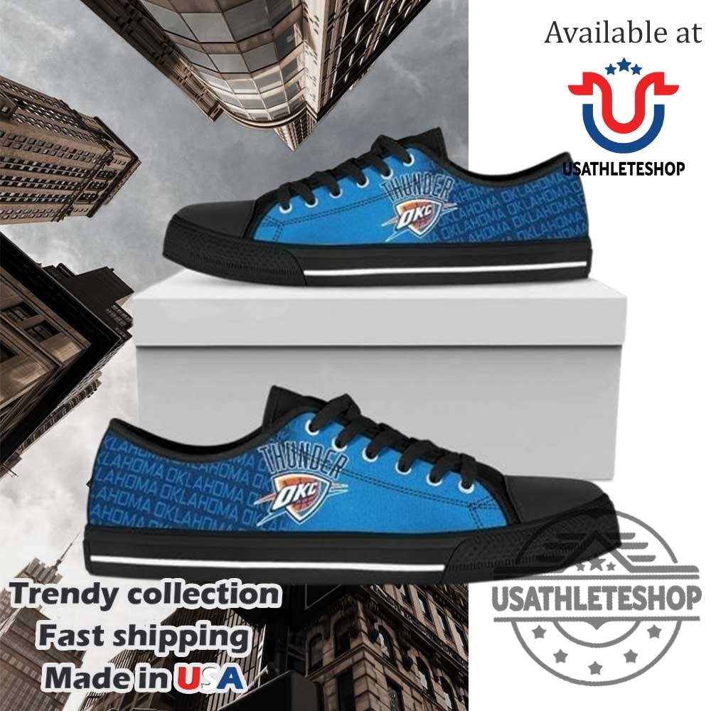 Nba Oklahoma City Thunder Low Top Shoes Black Sole 3 NBA Oklahoma City Thunder Low Top Shoes Black Sole