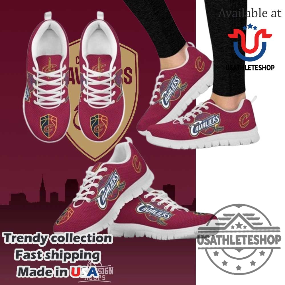 Cleveland Cavaliers Running Shoes White Sole Nba Fan Sneakers For Men Women 5 Cleveland Cavaliers Running Shoes – White Sole NBA Fan Sneakers for Men Women