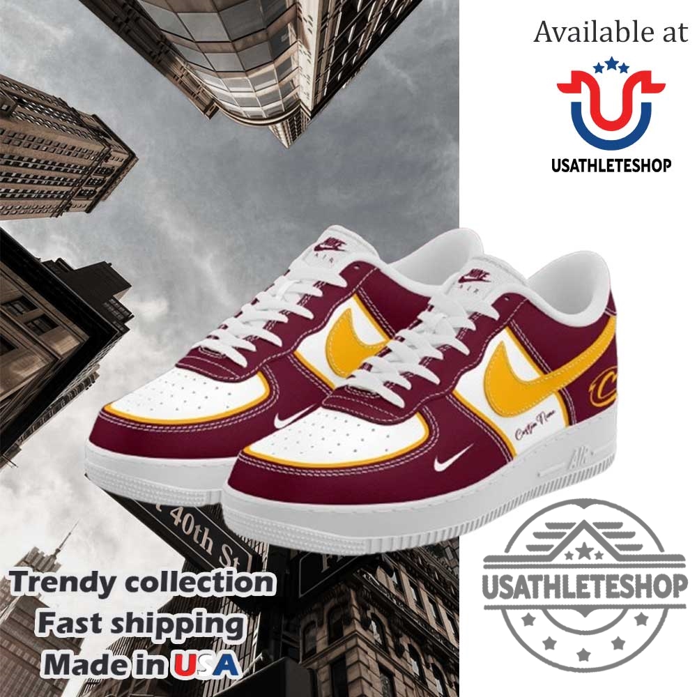 Custom Cleveland Cavaliers Air Force 1 Sneakers Personalized Nba Shoes With Your Name 5 Custom Cleveland Cavaliers Air Force 1 Sneakers – Personalized NBA Shoes with Your Name