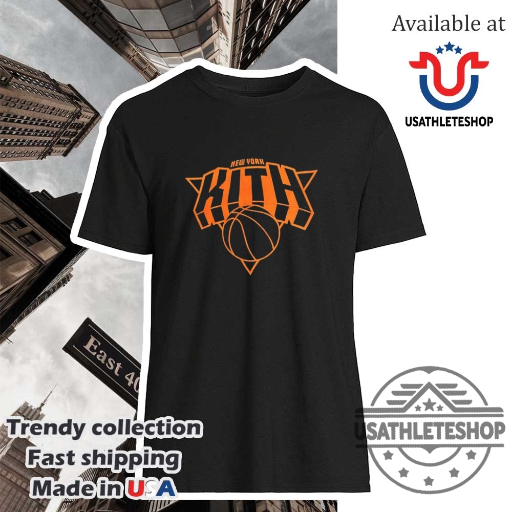 "Top New York T-Shirts: Yankees & Knicks Logo Tees Collection" 4 New York Kith X New York Knicks Logo Tshirt