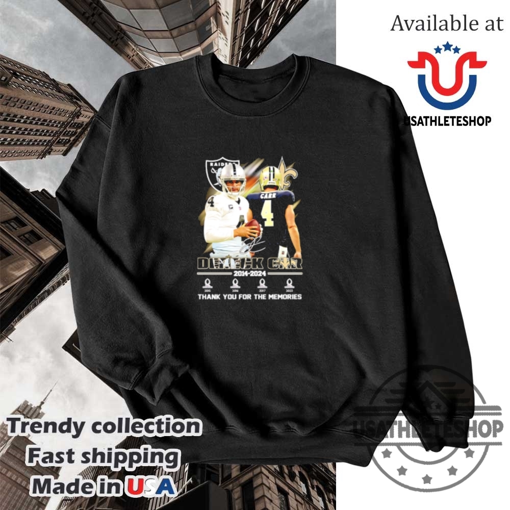 Derek Carr Las Vegas Raiders 20142025 Memories Signature Shirt 5 Derek Carr Las Vegas Raiders 2014–2025 Memories Signature Shirt