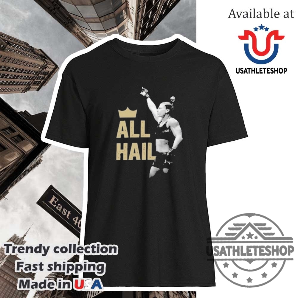 "Top New York T-Shirts: Yankees & Knicks Logo Tees Collection" 30 Kayla Harrison All Hail Mma Fighter Shirt