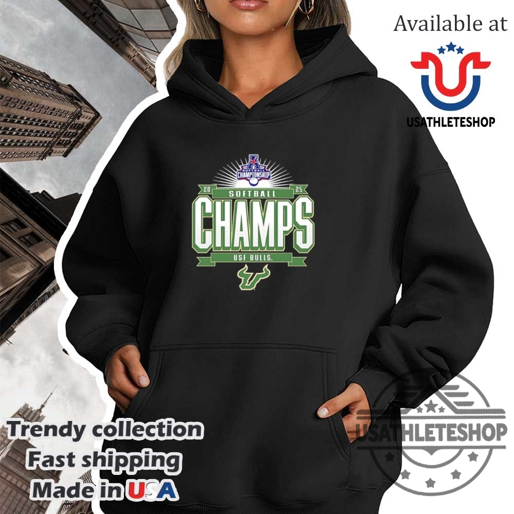 South Florida Bulls 2025 Aac Softball Tournament Champions Tshirts 4 South Florida Bulls 2025 AAC Softball Tournament Champions T-shirts