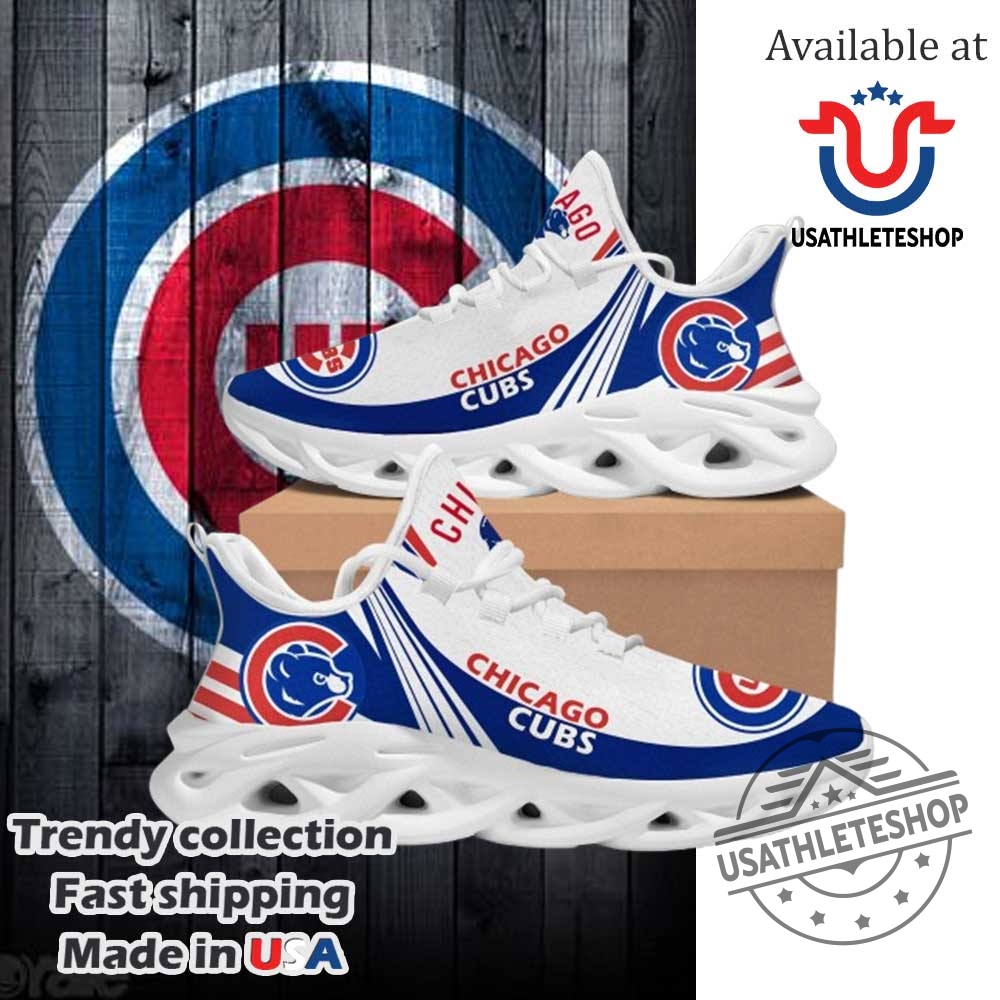 "Top Chicago Cubs Sneakers: Stylish Fan Shoes for Men & Women" 5 Chicago Cubs Max Soul Sneaker Running Shoes White Sole