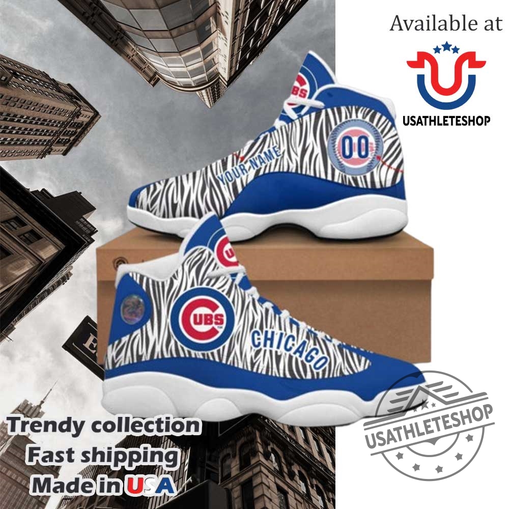 Custom Chicago Cubs High Top Sneakers Personalized Zebra Print Baseball Shoes For Fans 4 Custom Chicago Cubs High Top Sneakers – Personalized Zebra Print Baseball Shoes for Fans