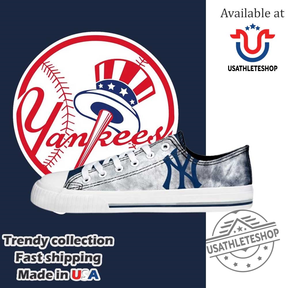 New York Yankees Tiedye Low Top Sneakers Distressed Canvas Baseball Shoes For Fans 7 New York Yankees Tie-Dye Low Top Sneakers – Distressed Canvas Baseball Shoes for Fans