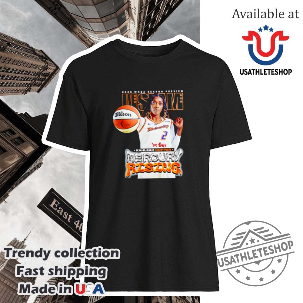 "Top WNBA and NBA Playoff T-Shirts for 2025 Season Preview" 6 Wslam Kahleah Copper Mercury Rising Shirt