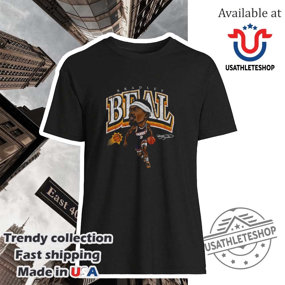 "Top WNBA and NBA Playoff T-Shirts for 2025 Season Preview" 15 Bradley Beal 3 Phoenix Suns Nba Basketball Cartoon Signature Shirt